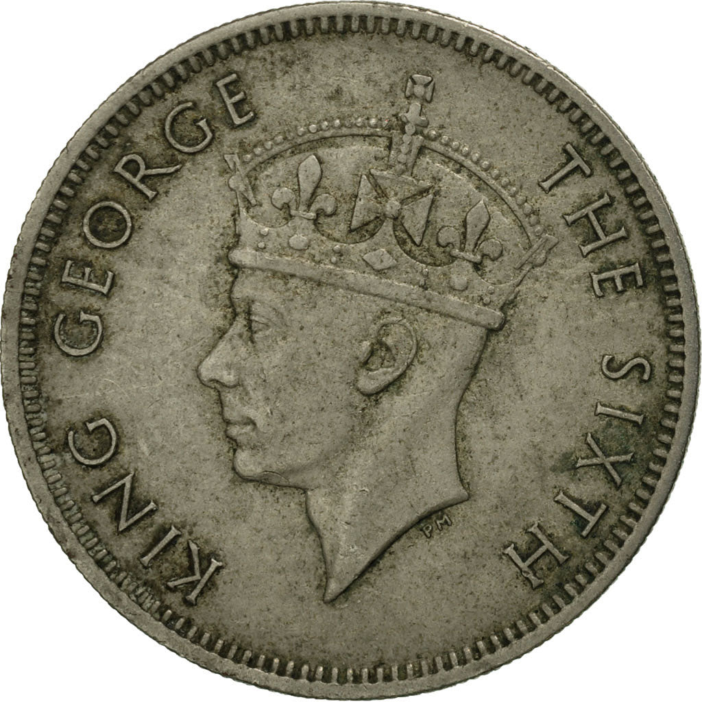 Coin, MALAYA, 20 Cents, 1950, MS(60-62), Copper-nickel, KM:9