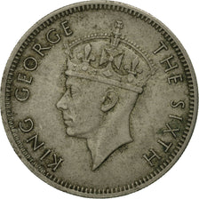 Coin, MALAYA, 20 Cents, 1950, MS(60-62), Copper-nickel, KM:9