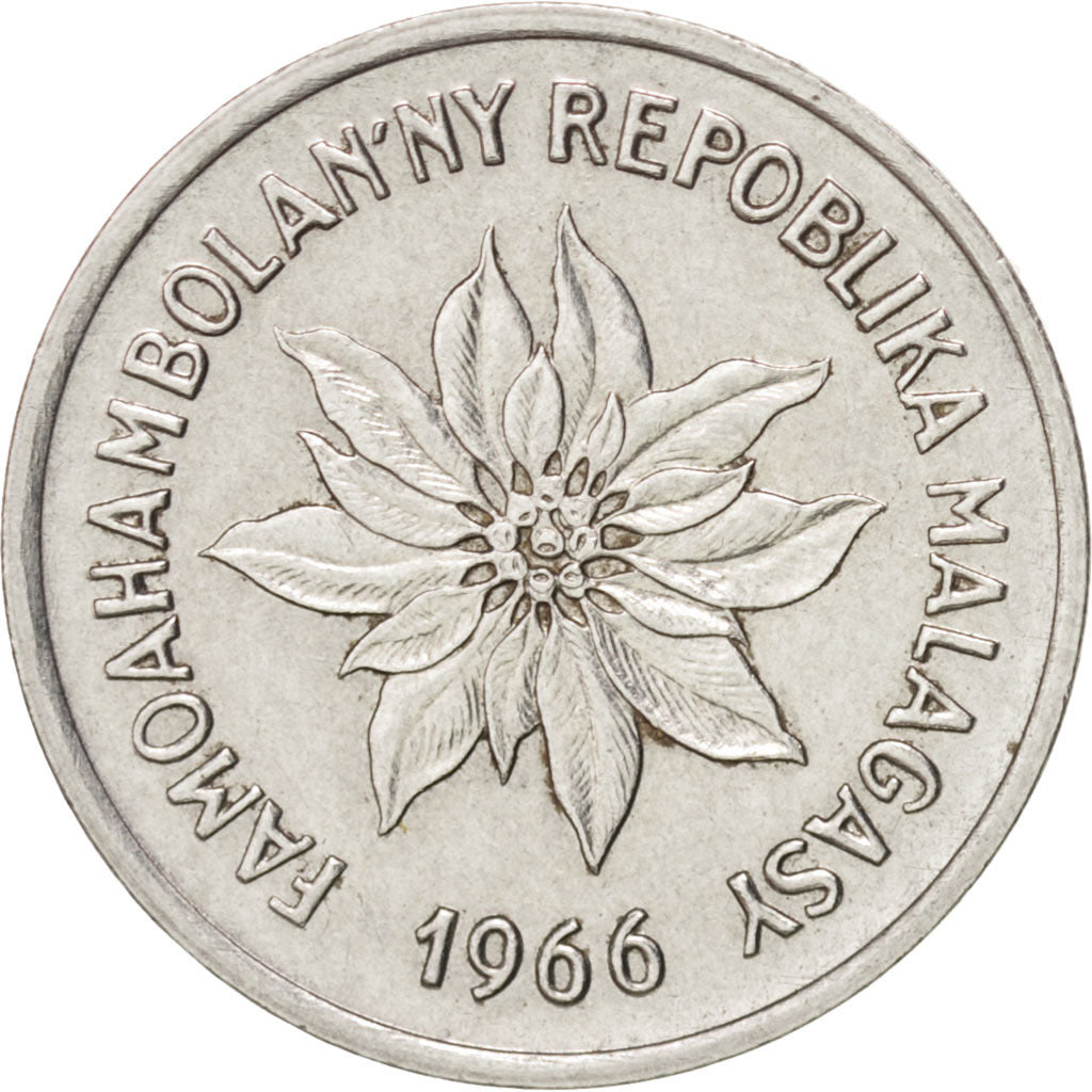 Madagascar, Franc, 1966, Paris, BB+, Acciaio inossidabile, KM:8