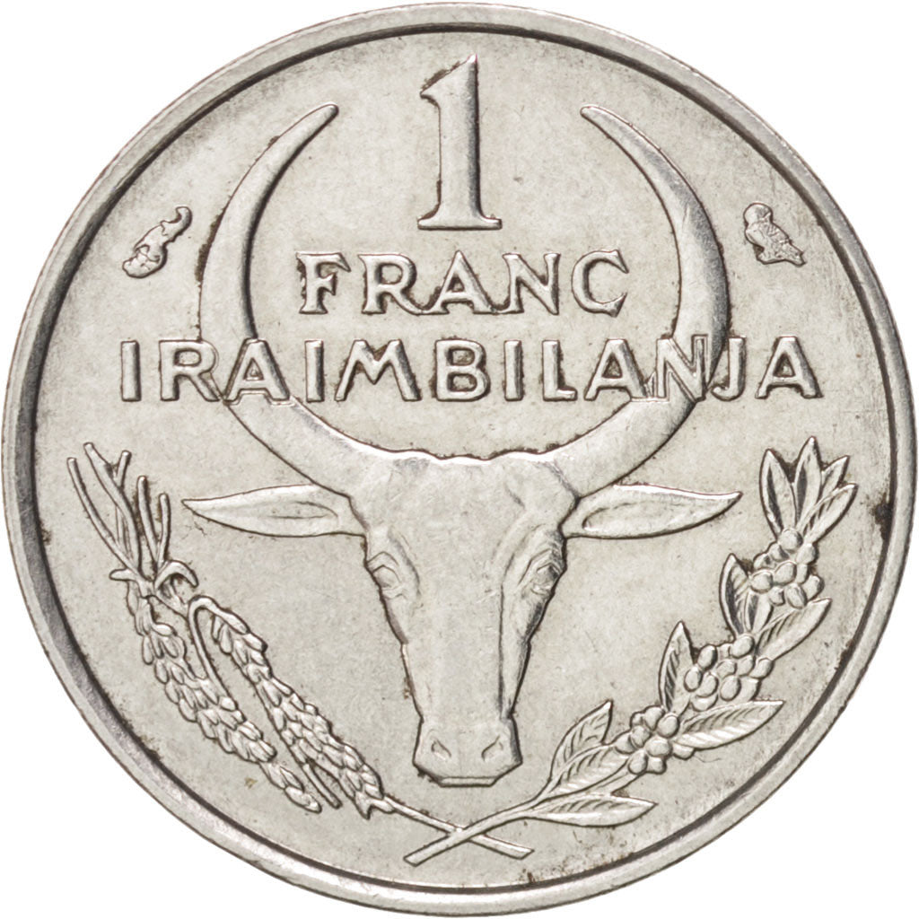 Madagascar, Franc, 1966, Paris, BB+, Acciaio inossidabile, KM:8