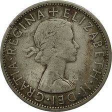 Great Britain, Elizabeth II, 1/2 Crown, 1957, MS(60-62), Copper-nickel, KM:907