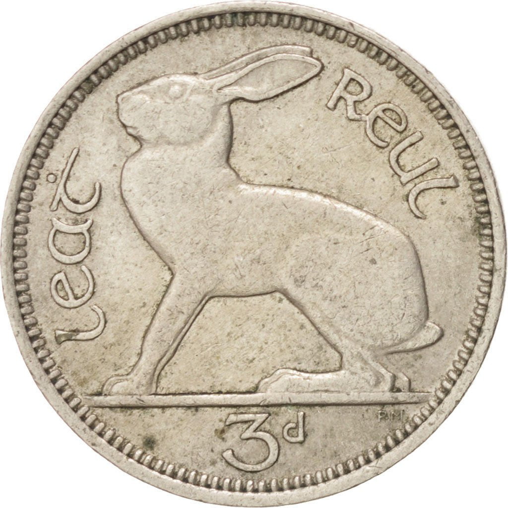 REPUBBLICA D’IRLANDA, 3 Pence, 1963, BB, Rame-nichel, KM:12a
