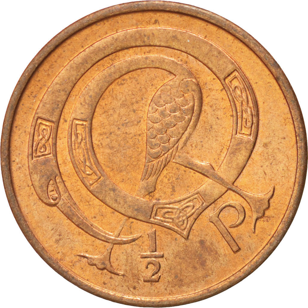REPUBBLICA D’IRLANDA, 1/2 Penny, 1971, SPL, Bronzo, KM:19