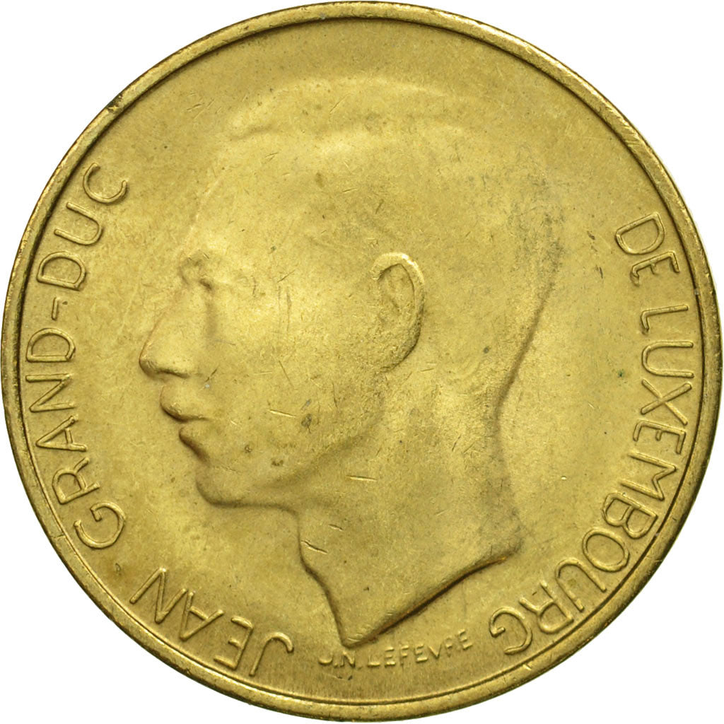 Coin, Luxembourg, Jean, 5 Francs, 1986, MS(63), Aluminum-Bronze, KM:60.1
