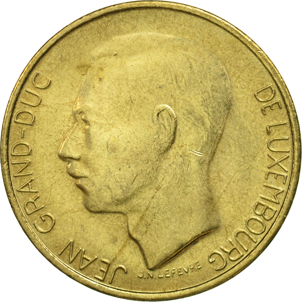 Coin, Luxembourg, Jean, 5 Francs, 1986, MS(63), Aluminum-Bronze, KM:60.1