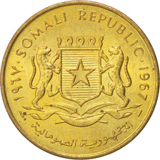 SOMALIA, 10 Centesimi, 1967, KM #7, MS(63), Brass