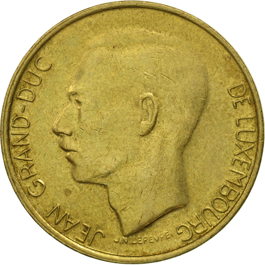 Coin, Luxembourg, Jean, 5 Francs, 1987, MS(63), Aluminum-Bronze, KM:60.2