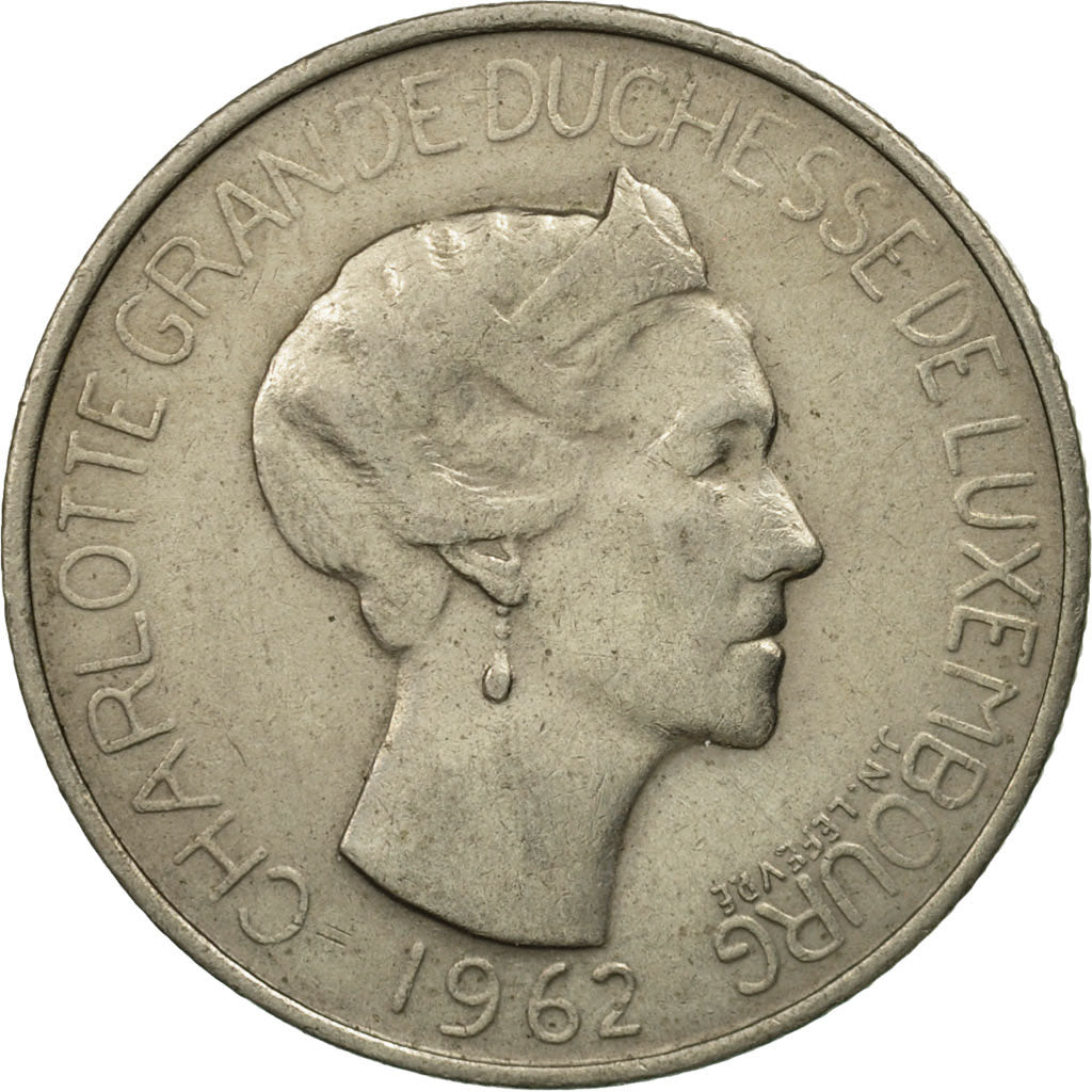 Coin, Luxembourg, Charlotte, 5 Francs, 1962, MS(63), Copper-nickel, KM:51