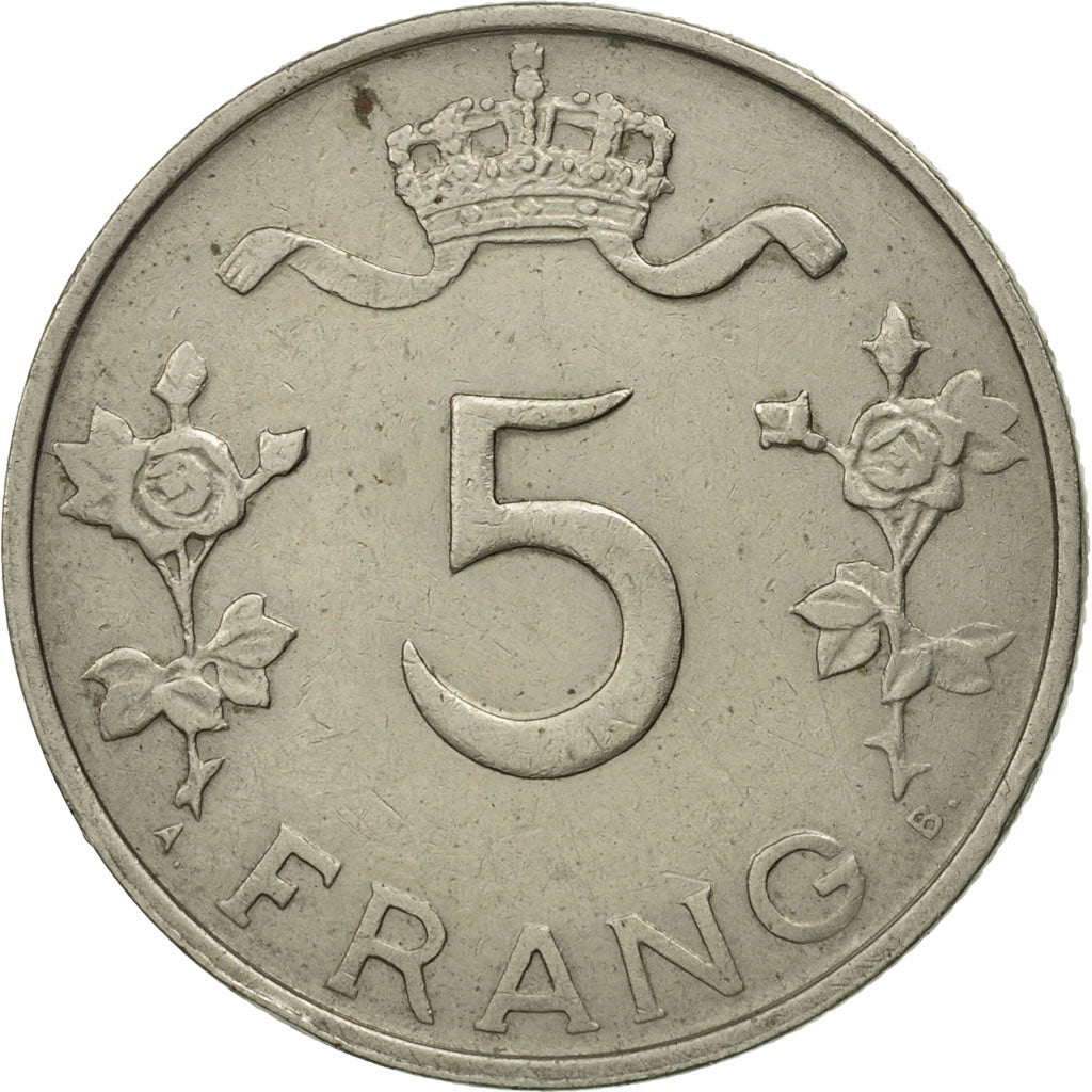Coin, Luxembourg, Charlotte, 5 Francs, 1949, MS(63), Copper-nickel, KM:50