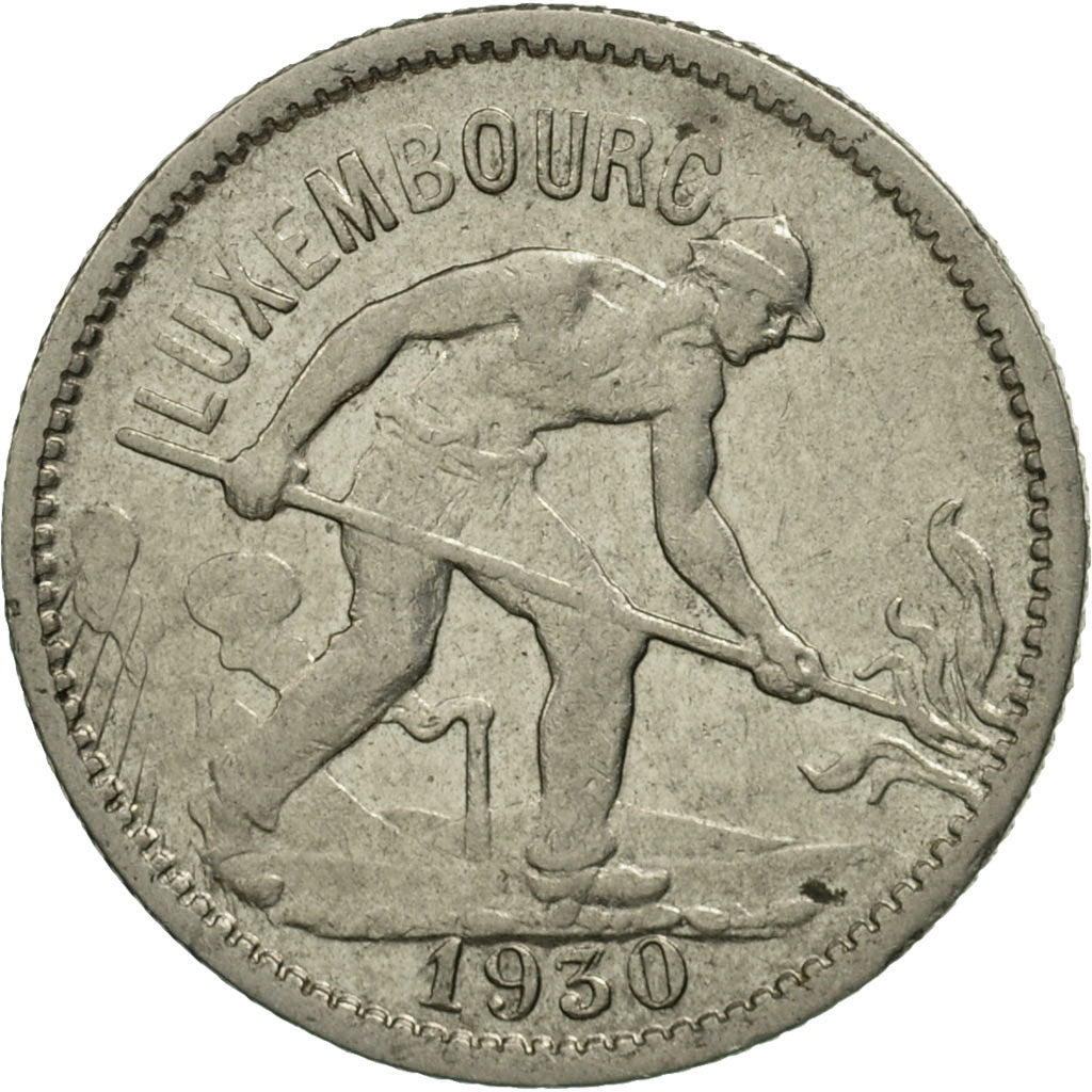 Luxembourg, Charlotte, 50 Centimes, 1930, MS(63), Nickel, KM:43