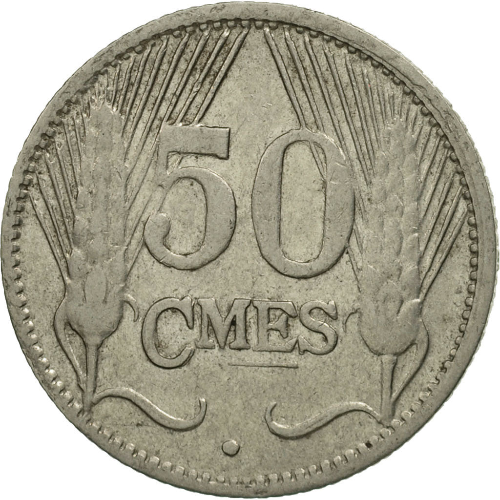 Luxembourg, Charlotte, 50 Centimes, 1930, MS(63), Nickel, KM:43