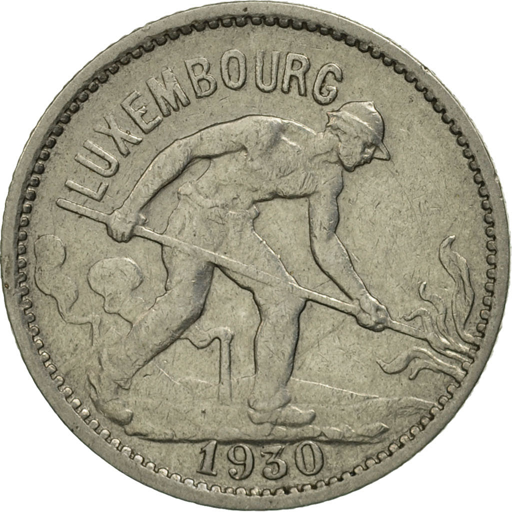 Coin, Luxembourg, Charlotte, 50 Centimes, 1930, MS(60-62), Nickel, KM:43