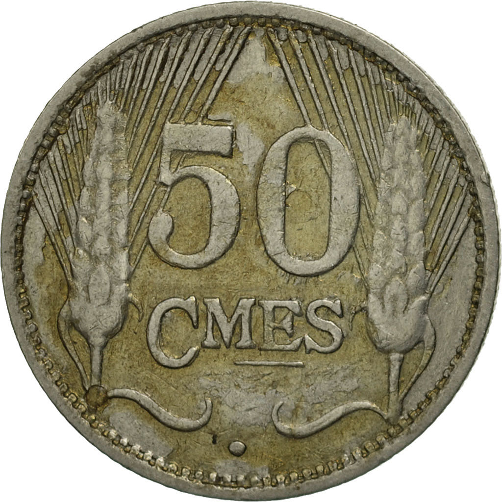 Coin, Luxembourg, Charlotte, 50 Centimes, 1930, MS(60-62), Nickel, KM:43
