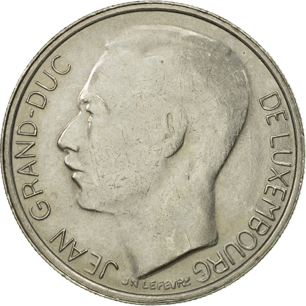 Coin, Luxembourg, Jean, Franc, 1987, MS(63), Copper-nickel, KM:59