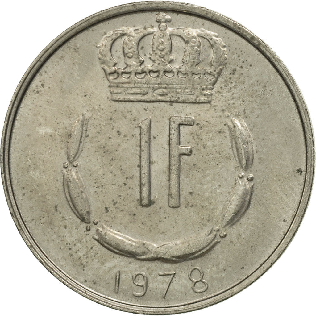 Coin, Luxembourg, Jean, Franc, 1978, MS(63), Copper-nickel, KM:55