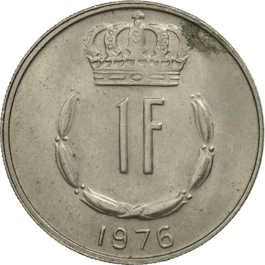 Munten, Luxemburg, Jean, Franc, 1976, UNC-, Copper-nickel, KM:55