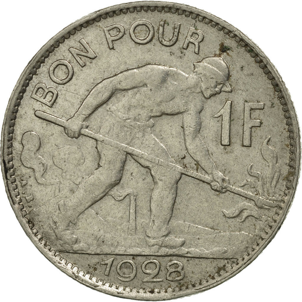 Luxembourg, Charlotte, Franc, 1928, MS(63), Nickel, KM:35