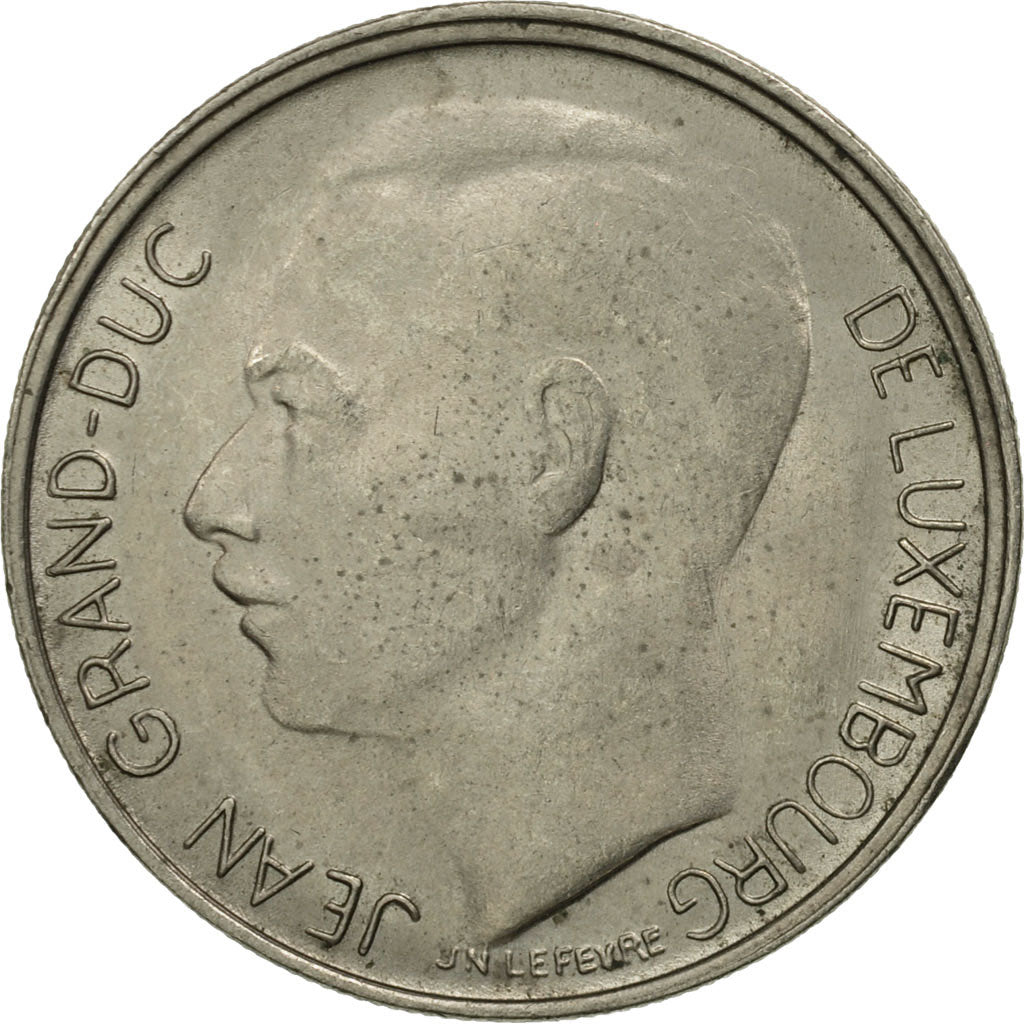 Moneta, Luksemburg, Jean, Franc, 1977, MS(63), Miedź-Nikiel, KM:55