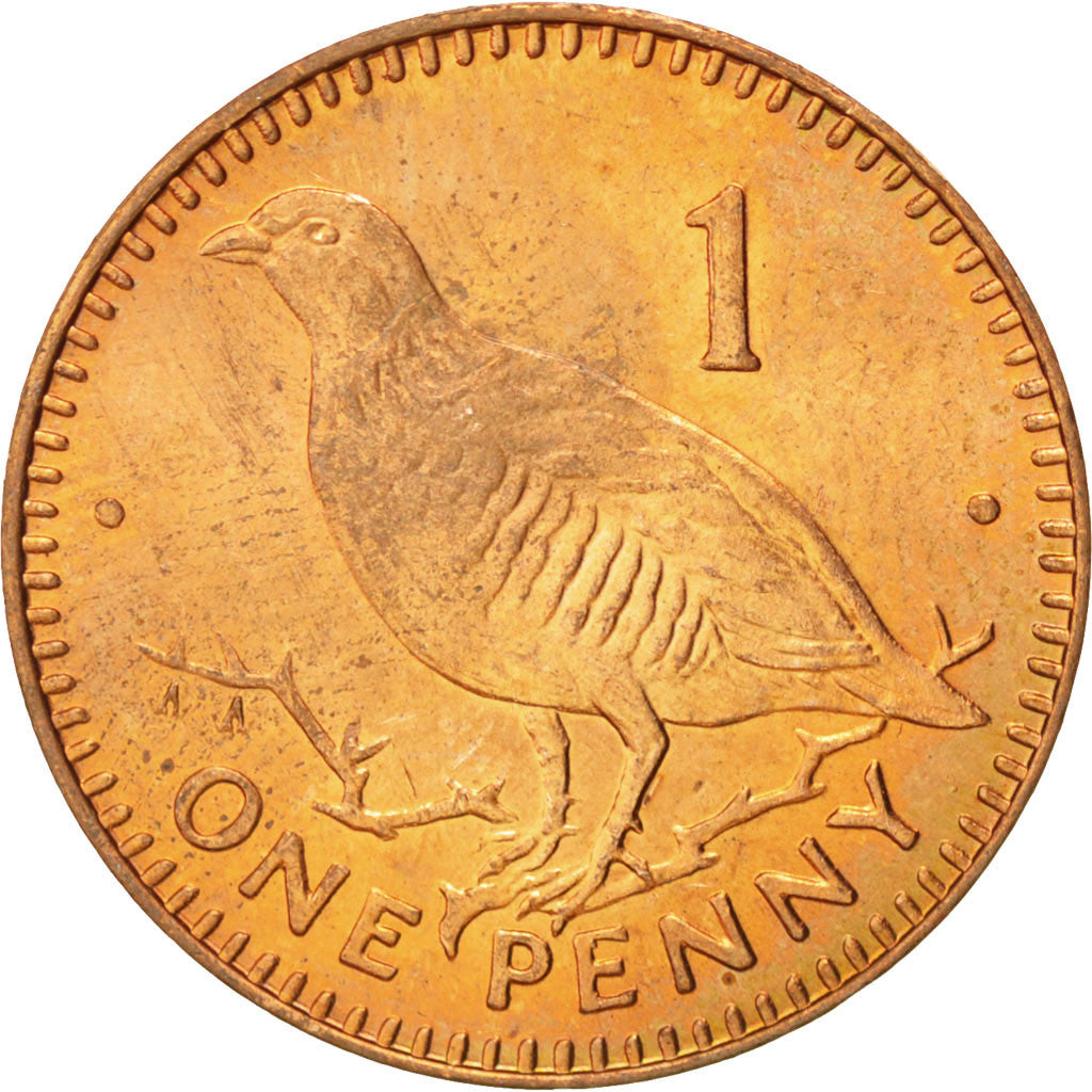 GIBRALTAR, Penny, 1992, KM #20, MS(63), Bronze, 20.32