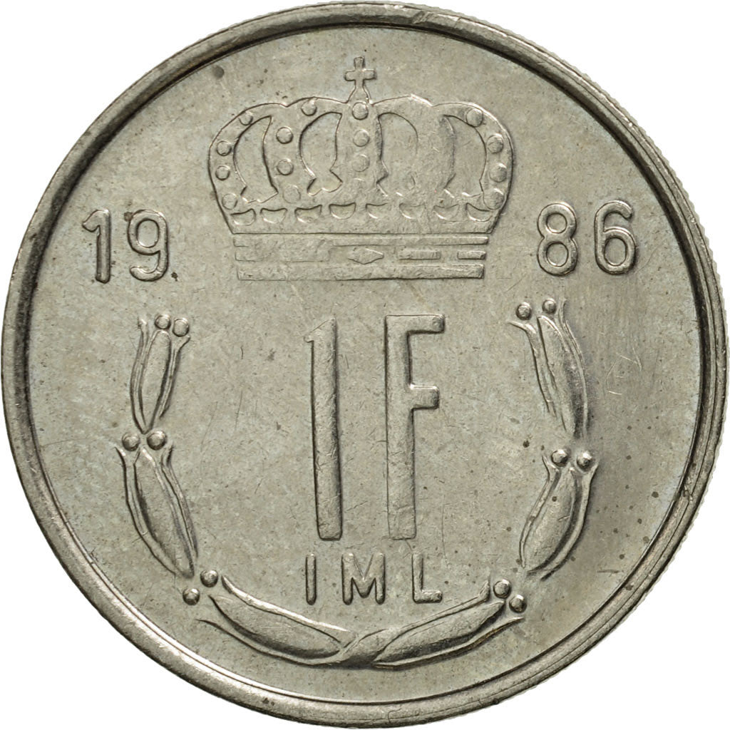 Luxembourg, Jean, Franc, 1986, MS(63), Copper-nickel, KM:59