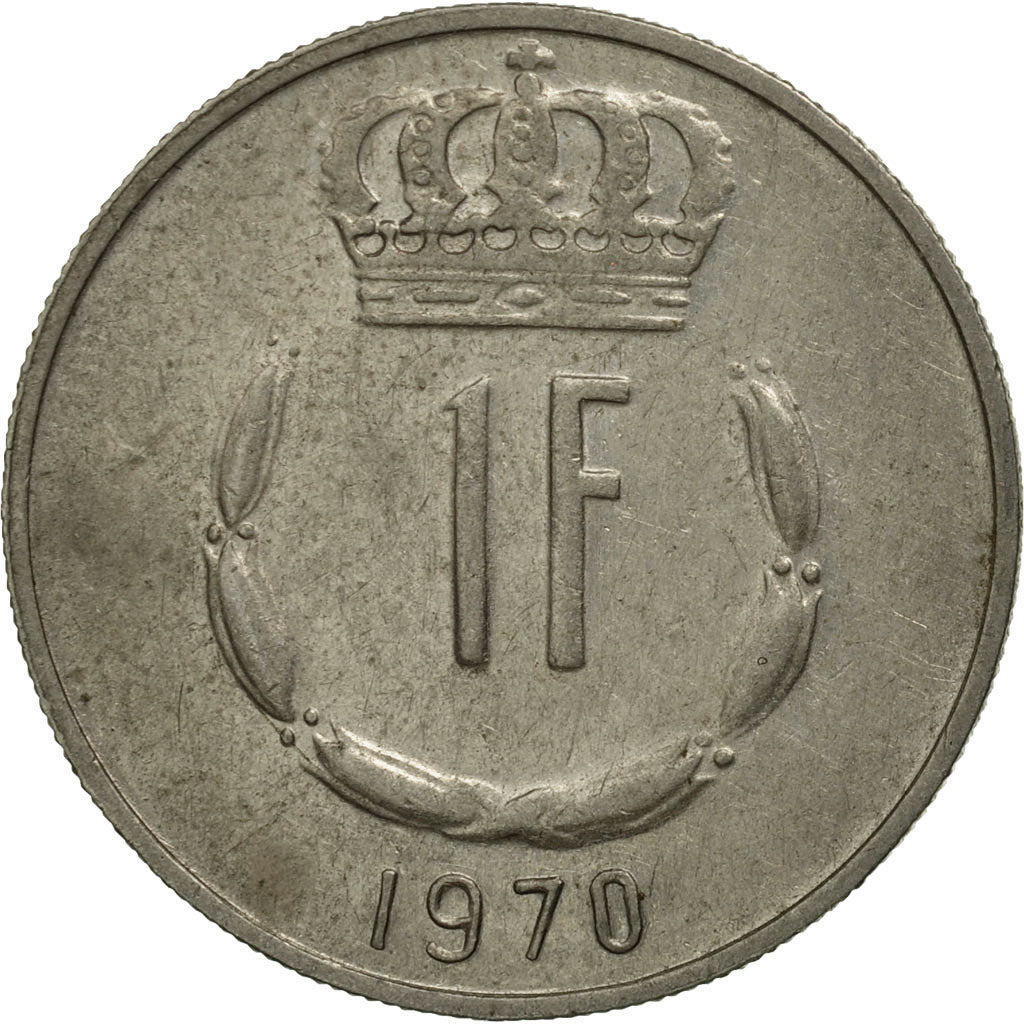 Coin, Luxembourg, Jean, Franc, 1970, MS(63), Copper-nickel, KM:55