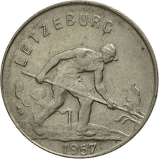 Luxembourg, Charlotte, Franc, 1957, MS(63), Copper-nickel, KM:46.2