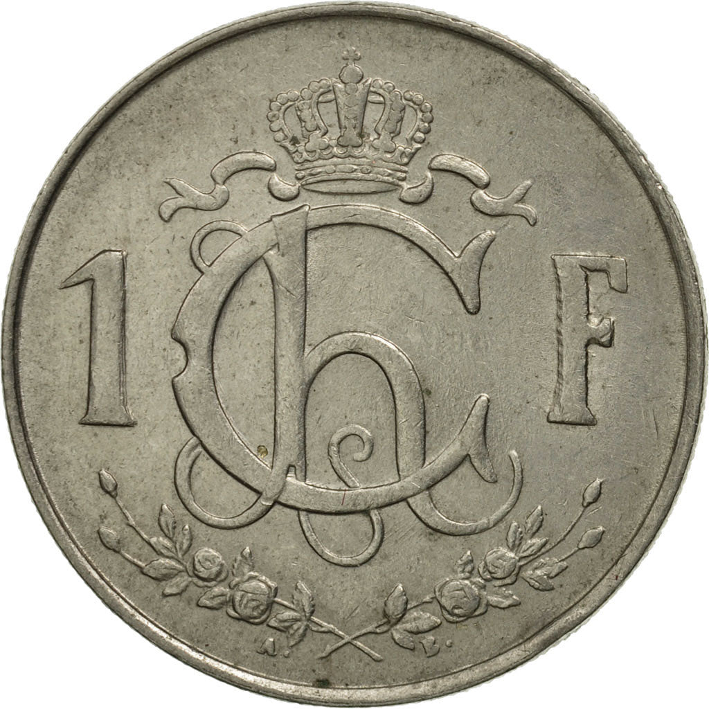 Luxembourg, Charlotte, Franc, 1957, MS(63), Copper-nickel, KM:46.2