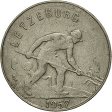 Coin, Luxembourg, Charlotte, Franc, 1957, MS(63), Copper-nickel, KM:46.2