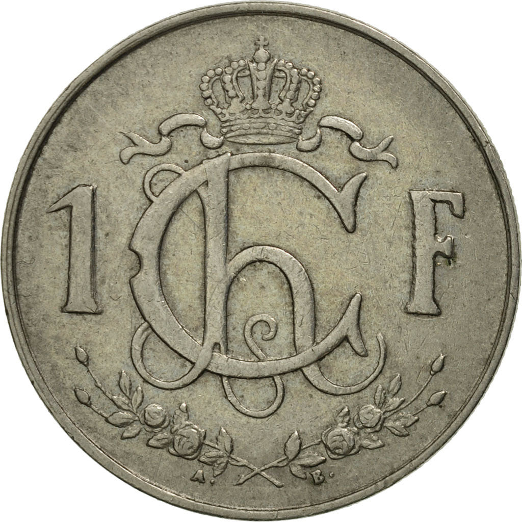 Coin, Luxembourg, Charlotte, Franc, 1955, MS(60-62), Copper-nickel, KM:46.2