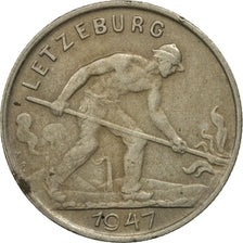 Coin, Luxembourg, Charlotte, Franc, 1947, MS(60-62), Copper-nickel, KM:46.1