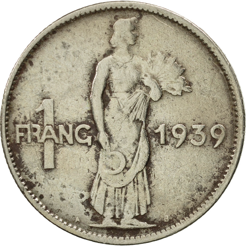 Coin, Luxembourg, Charlotte, Franc, 1939, MS(60-62), Copper-nickel, KM:44