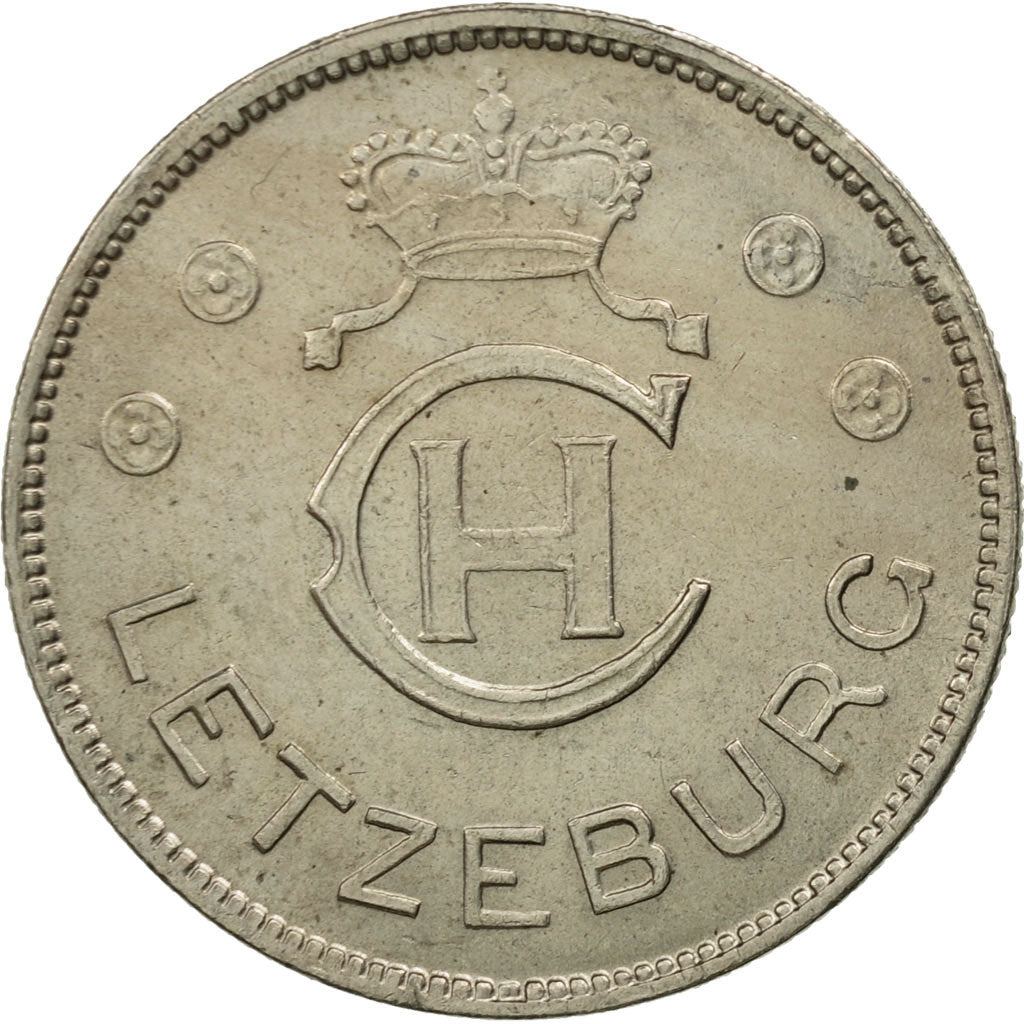 Luxembourg, Charlotte, Franc, 1939, MS(63), Copper-nickel, KM:44