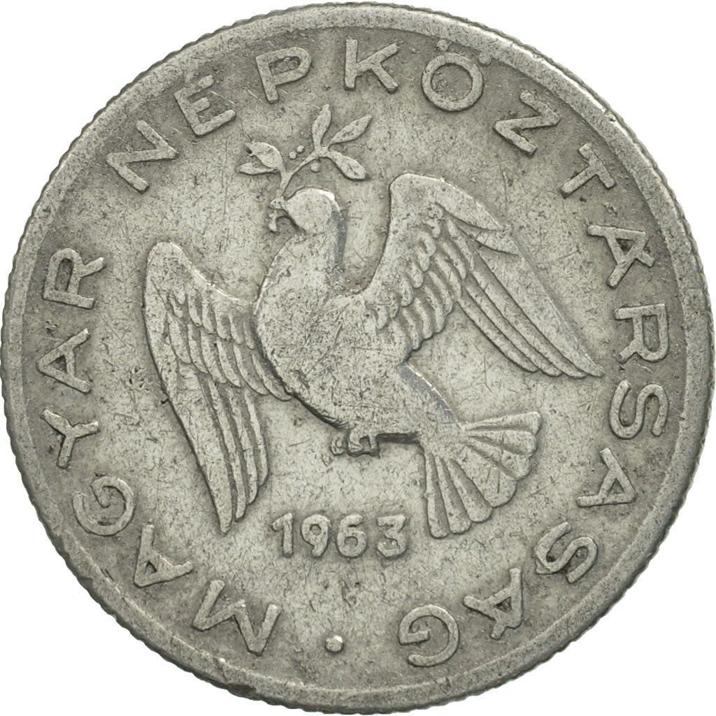 Coin, Hungary, 10 Filler, 1963, Budapest, MS(63), Aluminum, KM:547