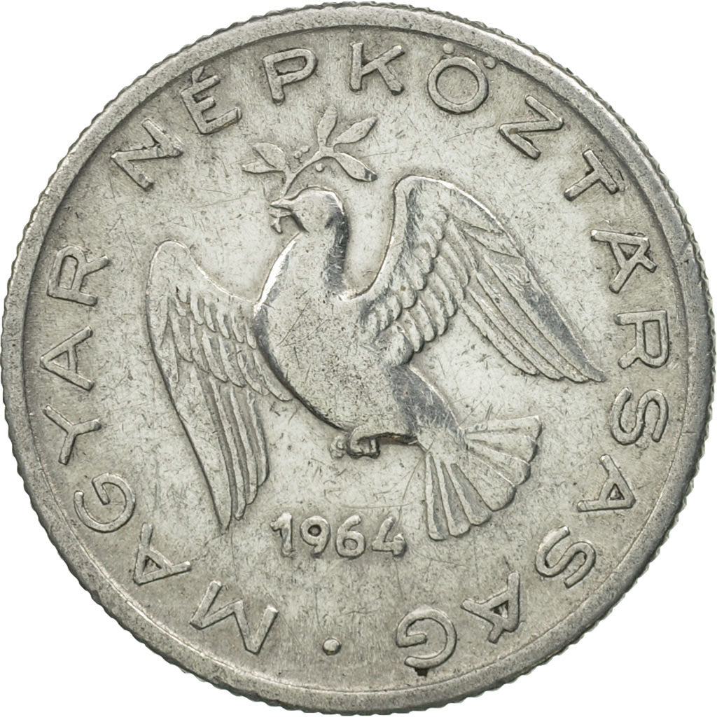 Hungary, 10 Filler, 1964, Budapest, MS(63), Aluminum, KM:547