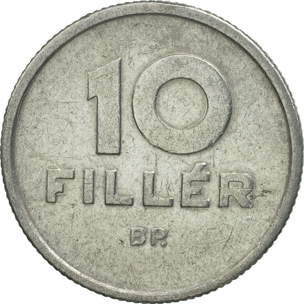 Hungary, 10 Filler, 1964, Budapest, MS(63), Aluminum, KM:547