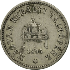 Munten, Hongarije, Franz Joseph I, 10 Filler, 1895, Kormoczbanya, PR+, Nickel