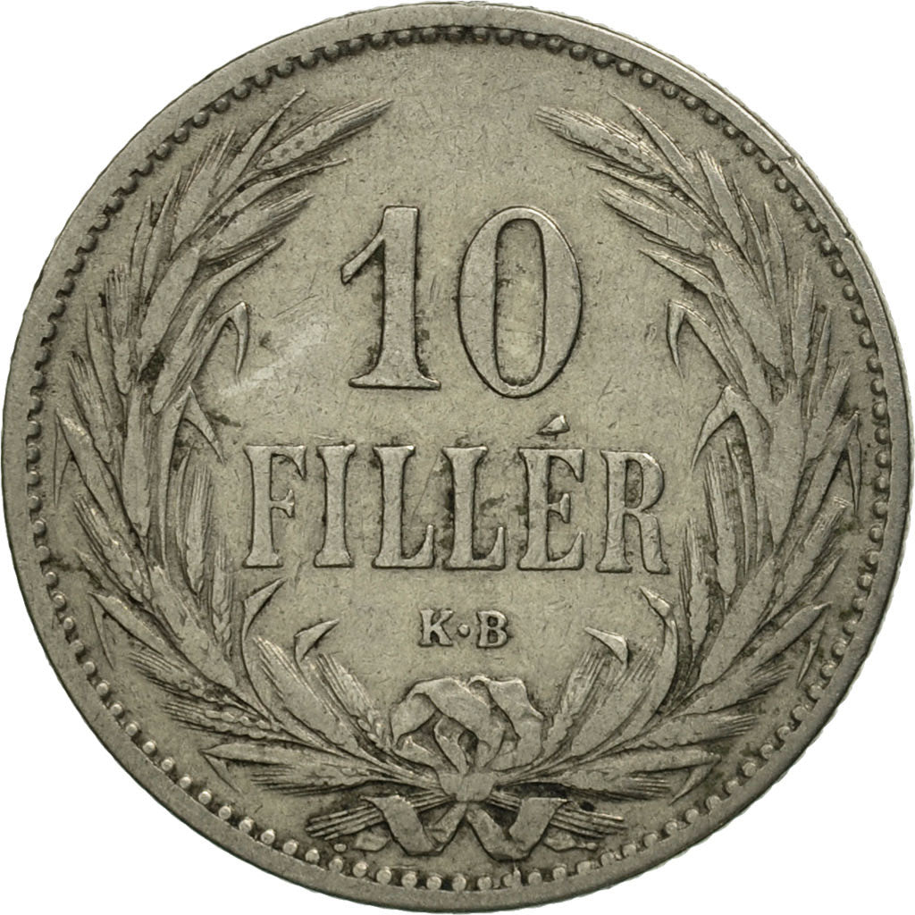 Monnaie, Hongrie, Franz Joseph I, 10 Filler, 1895, Kormoczbanya, SUP+, Nickel