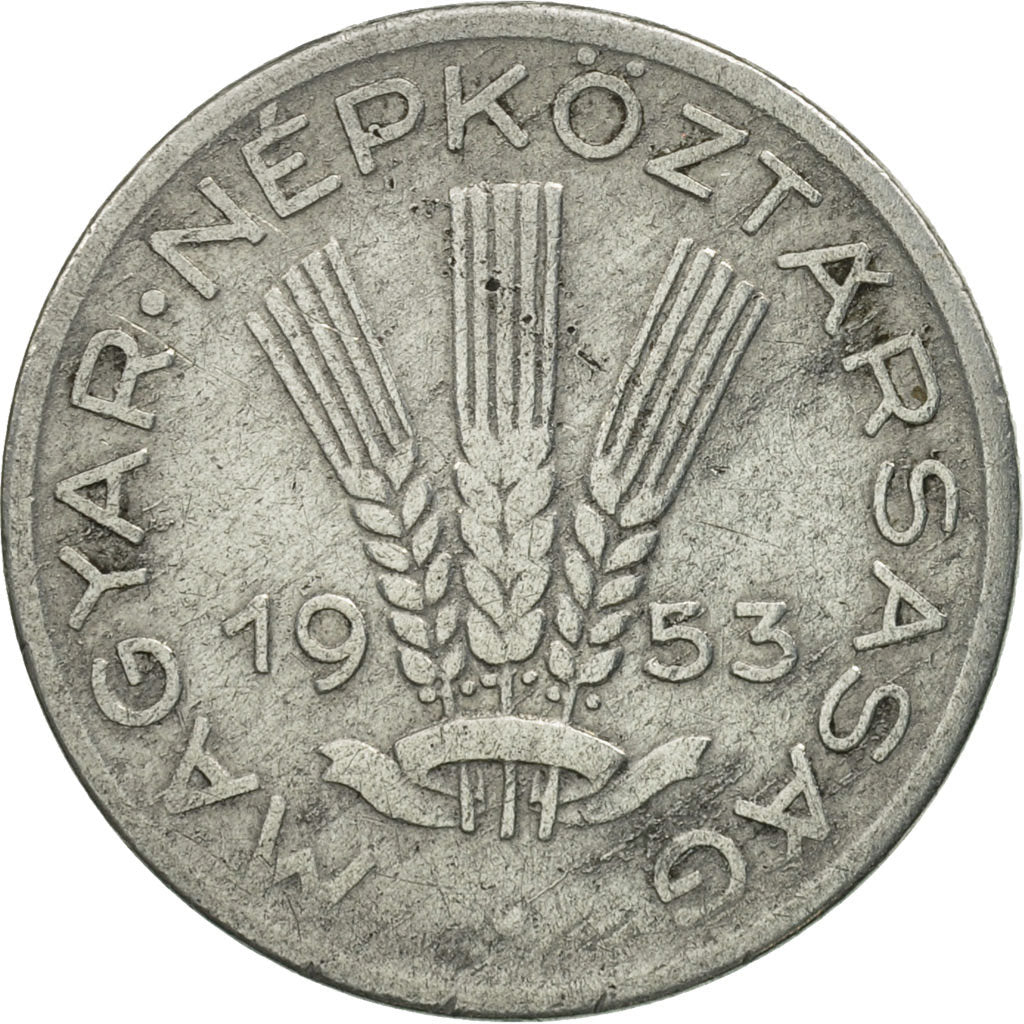 Hungary, 20 Fillér, 1953, Budapest, MS(63), Aluminum, KM:550