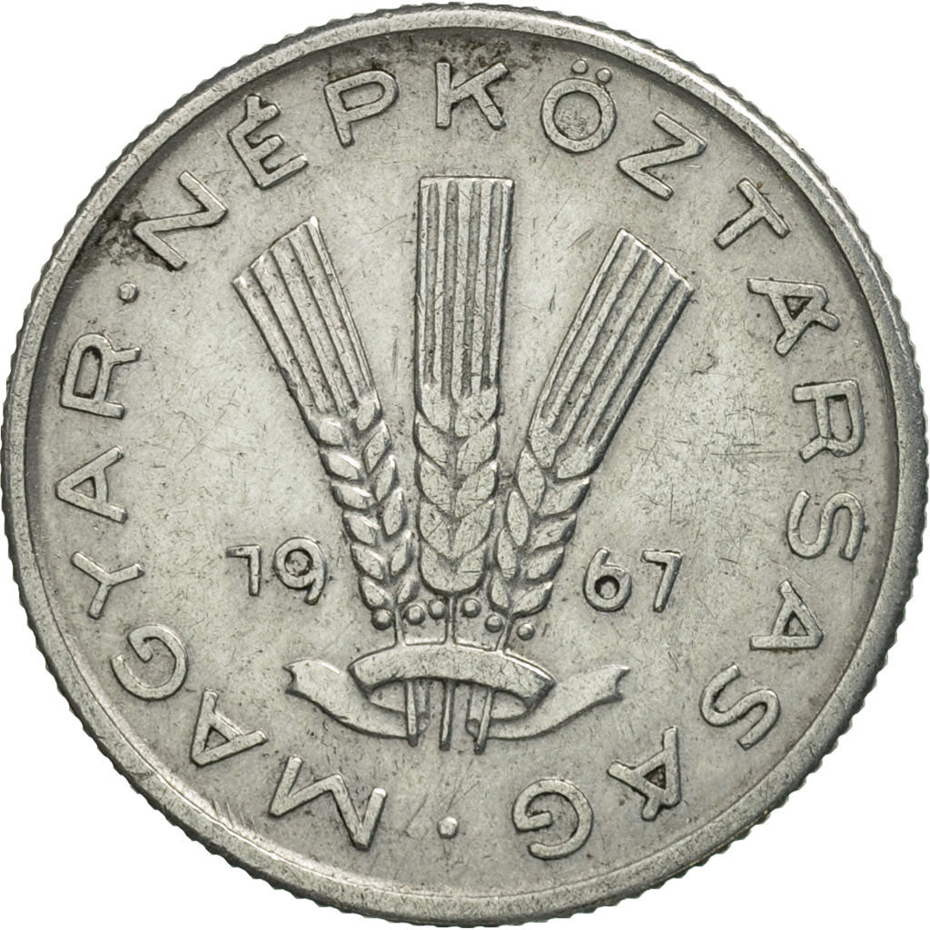 Coin, Hungary, 20 Fillér, 1967, Budapest, MS(63), Aluminum, KM:573
