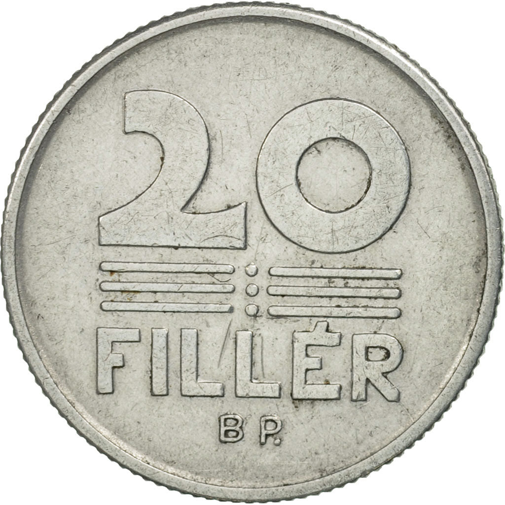 Coin, Hungary, 20 Fillér, 1967, Budapest, MS(63), Aluminum, KM:573