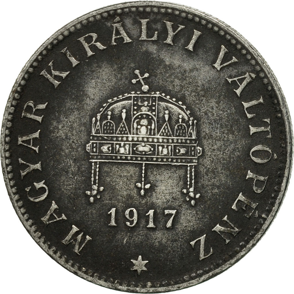 Hungary, 20 Fillér, 1917, Budapest, AU(55-58), Iron, KM:498