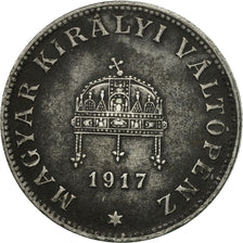 Hungary, 20 Fillér, 1917, Budapest, AU(55-58), Iron, KM:498