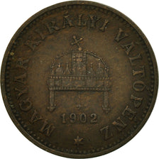Münze, Ungarn, Franz Joseph I, Filler, 1902, Kormoczbanya, VZ, Bronze, KM:480
