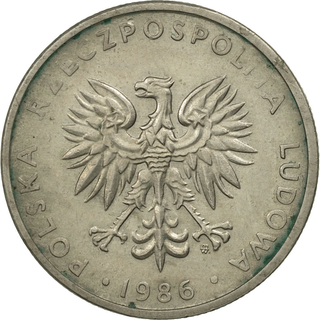 Moneda, Polonia, 20 Zlotych, 1986, Warsaw, SC, Cobre - níquel, KM:153.1