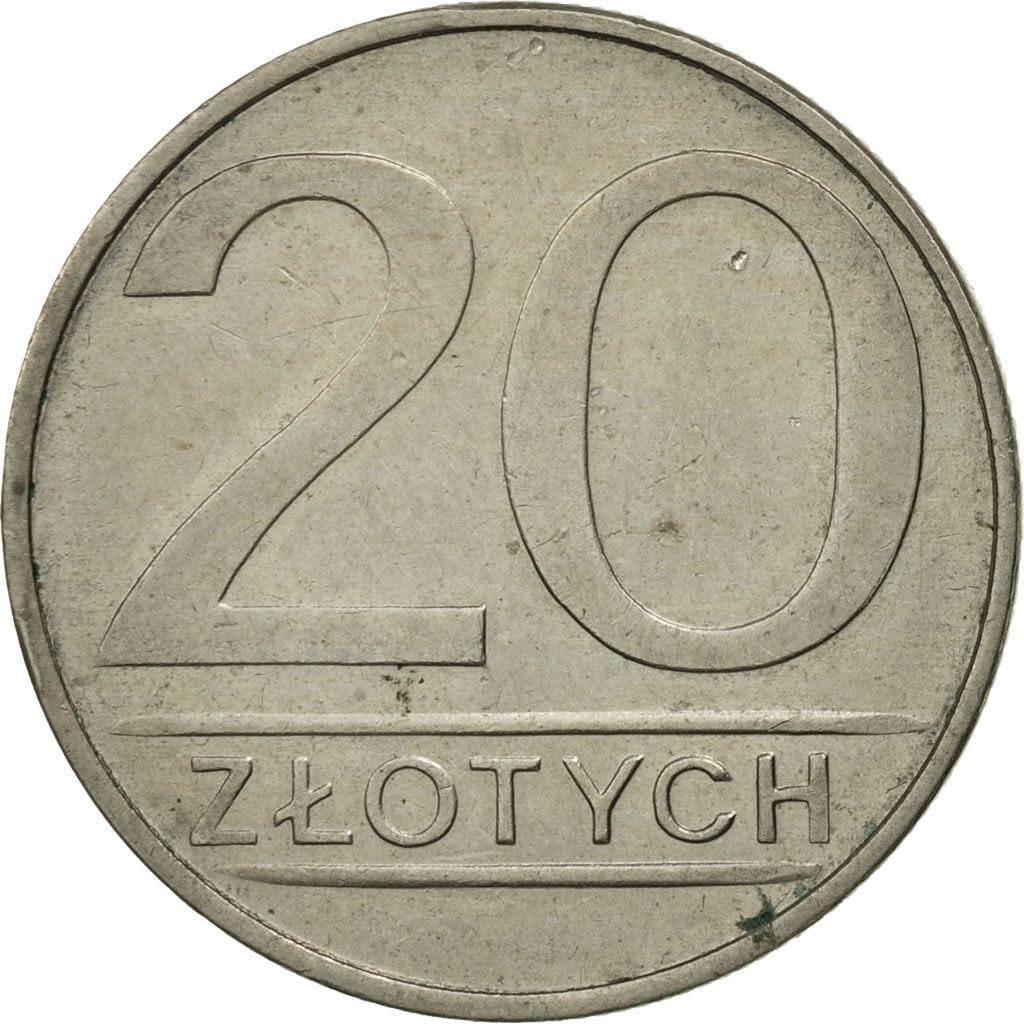 Moneda, Polonia, 20 Zlotych, 1986, Warsaw, SC, Cobre - níquel, KM:153.1