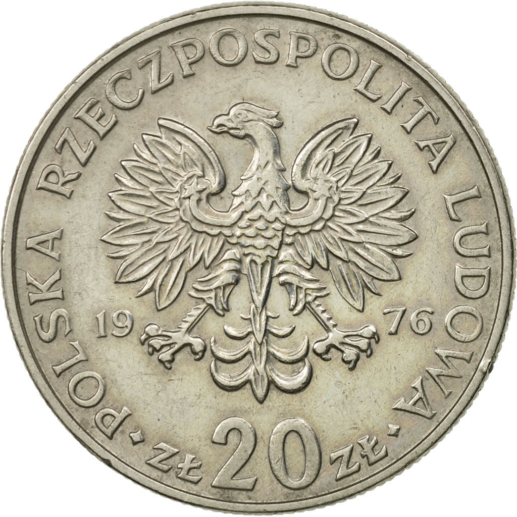 Pologne, 20 Zlotych, 1976, Warsaw, SPL, Copper-nickel, KM:69