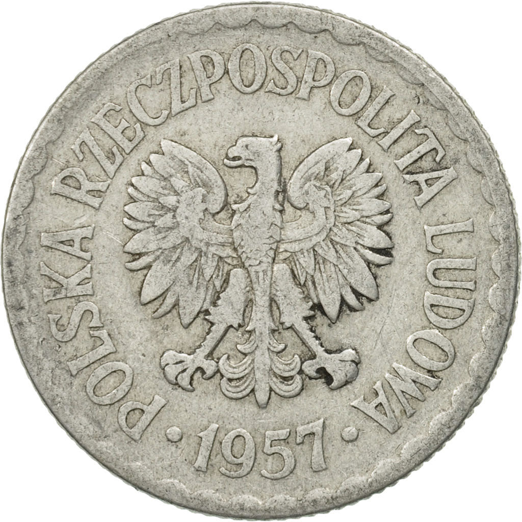 Pologne, Zloty, 1957, Warsaw, SUP+, Aluminium, KM:49.1