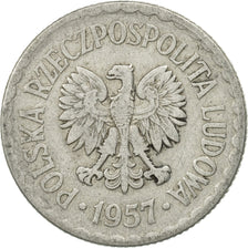 Pologne, Zloty, 1957, Warsaw, SUP+, Aluminium, KM:49.1