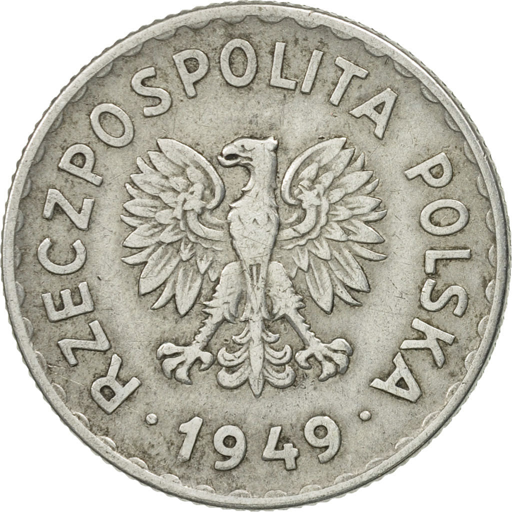 Monnaie, Pologne, Zloty, 1949, Warsaw, SPL, Aluminium, KM:45a