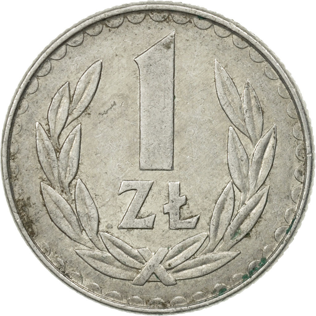 Moneda, Polonia, Zloty, 1984, Warsaw, EBC+, Aluminio, KM:49.1